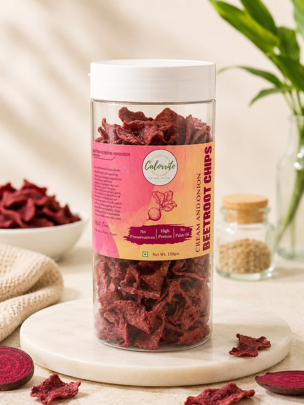 Calorrite Beetroot Chips - Cream and Onion